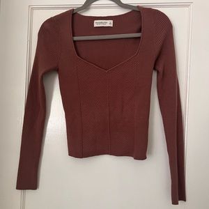Abercrombie & Fitch fitted ribbed sweater